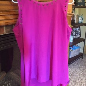 Worthington grommet accents tank blouse